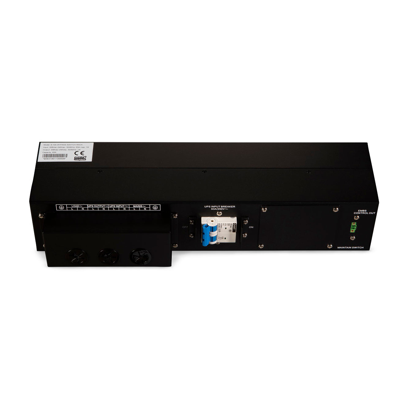 Bypass Rackeable 6/10kva monofasico